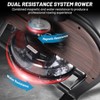 Plastic Steel Pipe Wood Grain Dual Resistance Magnetic Rowing Machine, Home Gym Equipment, Cardio Workout Machine, Full Body Fitness Exercise Machine - 4 of 4