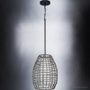 Urban Ambiance Luxury Bohemian Outdoor Pendant 16''H x 12''W,  Midnight Black Finish,  Cleveland Collection, UHP1280 - 4 of 4