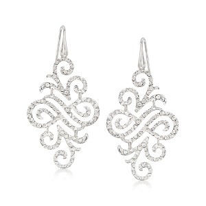 Ross-Simons Italian Sterling Silver Filigree Chandelier Drop Earrings - 1 of 3
