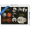Trends International Star Wars: Moving At Lightspeed - Millennium Falcon Framed Wall Poster Prints - 3 of 4