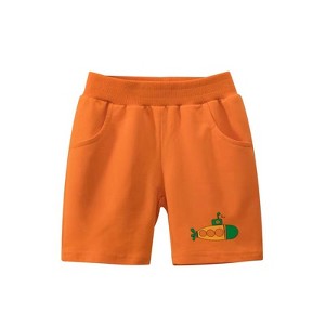 MyKids-USA Baby Boy Cartoon Print Pattern Casual Mid Pants With Pockets - 1 of 4