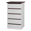 CAVINAS White Dresser for Bedroom, Mid Century Modern Dresser with Drawers for Kids Room,Living Room,Entry and Hallway,5 Drawers/6 Drawers - 4 of 4