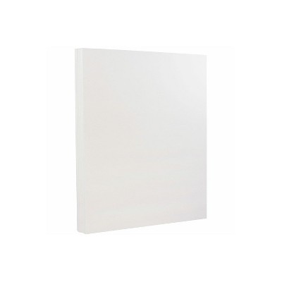 JAM Paper 80 lb. 8.5" x 11" Strathmore Cardstock Bright White Linen 100/pack  (144000G)