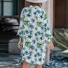 Women's Long Sleeve Botanical Buttoned Shirt Dress - Cupshe - 4 of 4