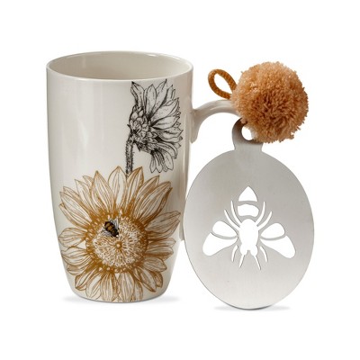 tag Bee Blossom Infuser Mug & Lid Set