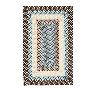 Colonial Mills Montego Braided Rug, Bright Brown 5'x8', Rectangle Shape - 1 of 4
