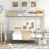 NicBex Bunk Bed with Ladder,Able to Split 2 Twin Beds,Loft Bed with Guardrail for Bedroom,Twin Over Twin/Full Over Full/Full XL Over Queen - 2 of 4