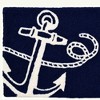Jellybean Nautical Anchor Doormat – Navy-Themed 20"x30" Washable Mat for Indoor/Outdoor Use - 3 of 3