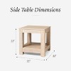 Maven Lane Paulo Wooden Side Table 22"x22" - 3 of 4