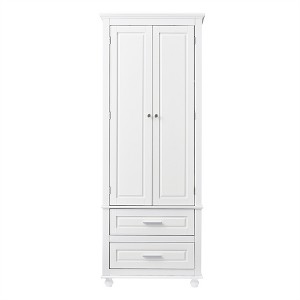 OUTSUPPLY Tall 2-Drawer Storage Cabinet with Adjustable Shelf for Bathroom, Office & Kitchen, Anti-Tip Safety - 1 of 4