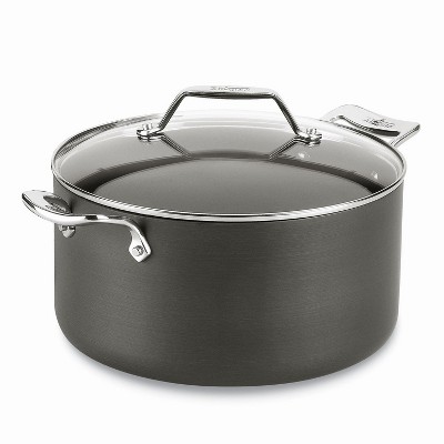All-Clad 7 Quart Nonstick Stockpot with Multi-Purpose Insert and Lid, Essentials Hard Anodized Cookware