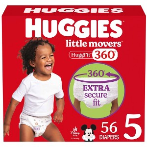 Huggies Little Movers HuggFit 360 Pull on Diapers – (Select Size and Count) - 1 of 4