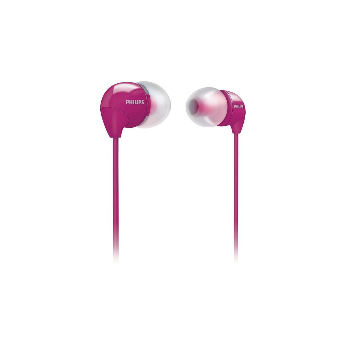 PHILIPS Wired Earbuds with Microphone- Noise-Isolating Tips, Clear sound, 3.5mm Jack - Black