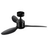 Airsurfer 42-Inch Black Ceiling Fans with Remote Downrod No Light - 3 of 4
