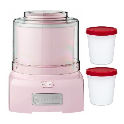 Cuisinart Automatic Frozen Yogurt-Ice Cream and Sorbet Maker (Pink) Bundle