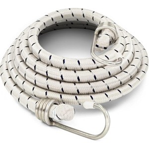 72-Inch Heavy Duty Bungee Cords with Metal Hooks for Bikes, Camping, Outdoors, Tie Downs, Cargo Security, Weatherproof & Abrasion Resistant - 1 of 4