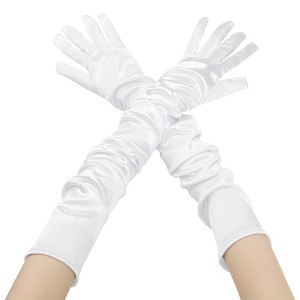 INSPIRE CHIC Women's Satin Extra Long Gloves - 1 of 4