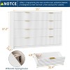 8 Drawer Fluted Dresser for Bedroom,55" Wide Modern Chest of Drawers with Metal Handle - 4 of 4