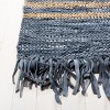 Vintage Leather W/ Fringes VTL702 Hand Woven Indoor Rugs - Safavieh - 3 of 4