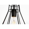 Elegant Lighting Jago Collection Pendant D9.1 H12.3 Lt:1 Black Finish - 4 of 4