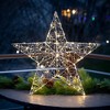 31.5"H Sullivans Christmas Silver Lighted Star With Stand, Indoor Christmas Decor - 3 of 4