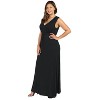 24seven Comfort Apparel Women's Plus Sleeveless Maxi Dress - image 2 of 4