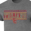 NCAA USC Trojans Men's Gray Tri-Blend T-Shirt - 3 of 3