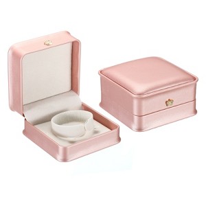Unique Bargains PU Leather Velvet Cloth Vintage Elegant Design Bracelet Box 2 Pcs - 1 of 4