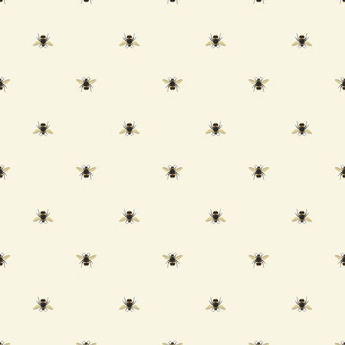 Joules Botanical Bee Crème Wallpaper : Target