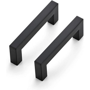 10 Pack Black Cabinet Pulls Kitchen Cabinet Handles Matte Black - 1 of 4