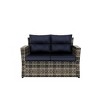 WestinTrends 4-Piece PE Rattan Wicker Conversation Sofa Set with Cushions - 2 of 4