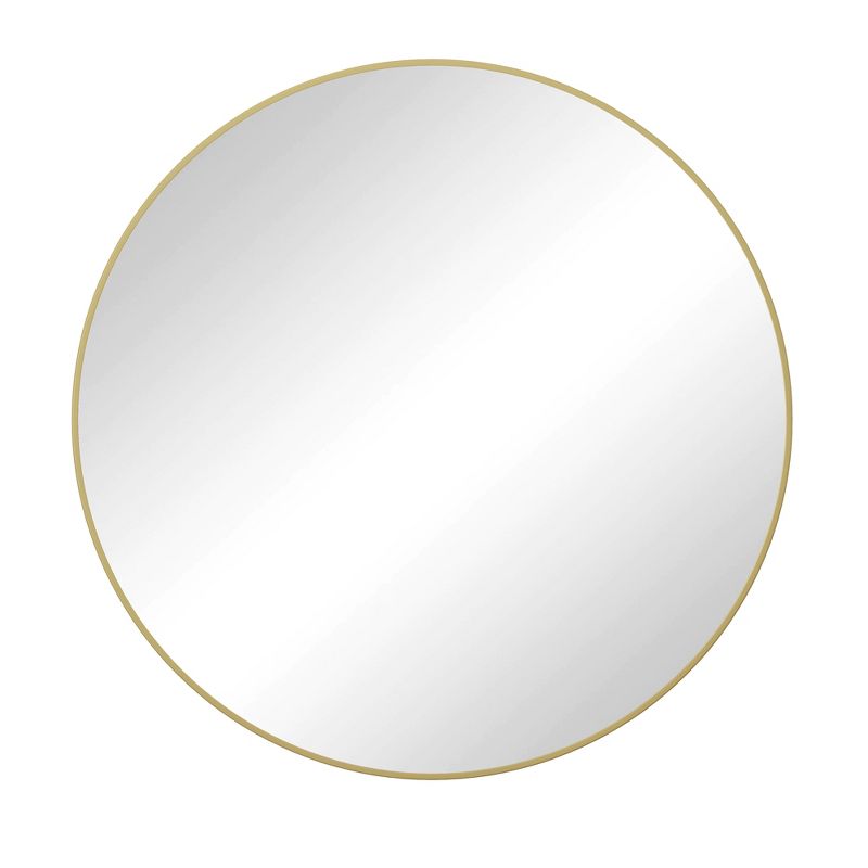 Colt 39" Circle Metal Frame Large Circle Wall Mounted Mirror -The Pop Home, 2 of 8