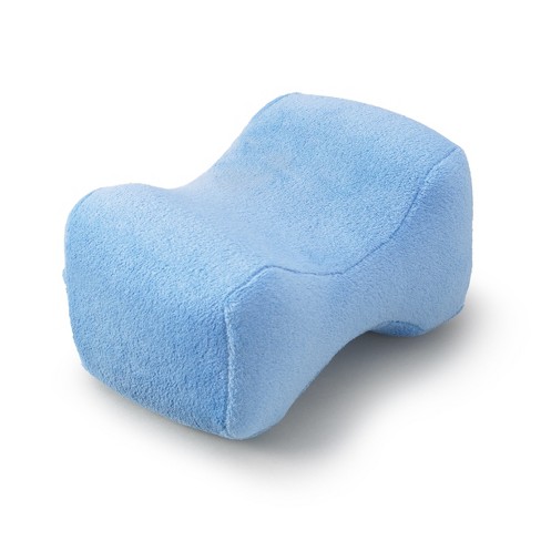 Sleepgram High Density Foam Contour Knee Pillow with Outer Cooling Cover, Gray