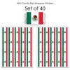 Big Dot of Happiness Viva Mexico - Mini Candy Bar Wrapper Stickers - Mexican Independence Day Party Small Favors - 40 Count - 3 of 4