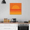 Retro Geometric Sunset by Alisa Galitsyna Unframed Wall Canvas - iCanvas - 4 of 4