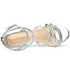 Allegra K Women's Open Toe Strappy Buckle Straps Stiletto Heel Sandals - 4 of 4