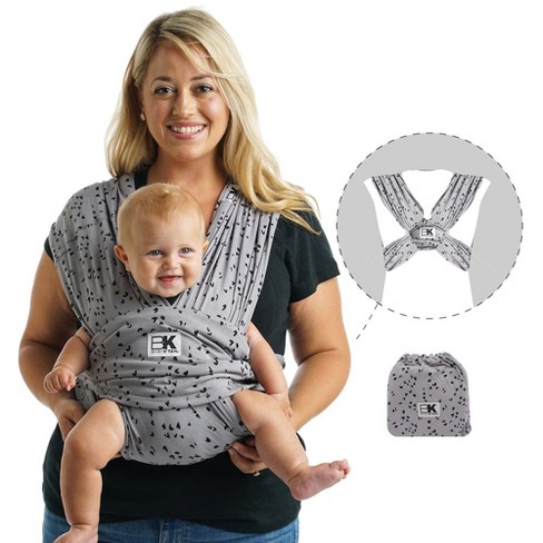 Baby K'tan Pre-Wrapped Ready To Wear Baby Carrier: Sweetheart Print Grey  Xlarge