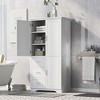 NicBex Tall&Wide Bathroom Storage Cabinet with Adjustable Shelves,3 Doors&3 Drawers,Freestanding Cabinet with Anti-Tipping Device for Bathroom - 2 of 4
