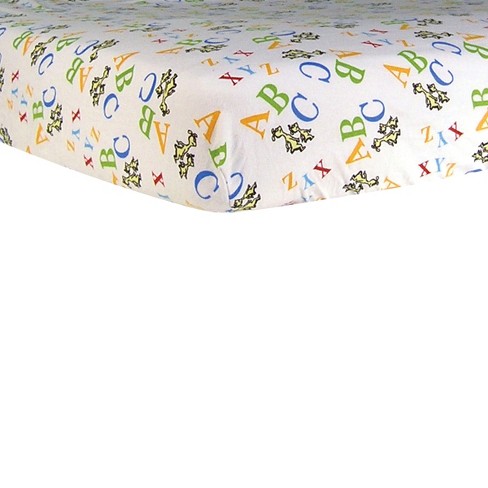 Dr Seuss Abc Flannel Fitted Crib Sheet Target