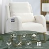 Rocking Chair Nursery, Upholstered Accent Rocker Glider Chair for Nursery, Rocker Chair with Armchair for Living Room, Bedroom and Playroom - 3 of 4