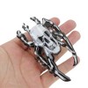 Unique Bargains Halloween Skull & Spiderweb Design Claw Clip Black White 1 Pc - 4 of 4