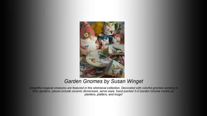 Garden Gnomes Pitcher - Certified International, 2 of 5, play video