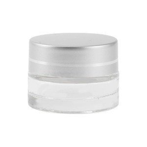 Unique Bargains Transparent Cream Glass Bottle for Bathroom 1 Pc - 1 of 4