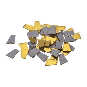 Unique Bargains Flat Back Sew on Acrylic Irregular Mirror for Evening Dresses Cloth 50 Pcs - 1 of 4