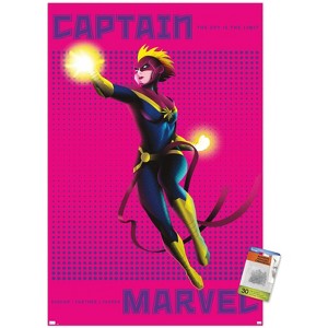 Trends International Marvel Shape of a Hero - Captain Marvel Unframed Wall Poster Prints - 1 of 4