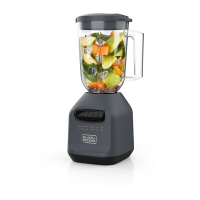 BLACK+DECKER Ice Crush Blender with 56 Ounce (7 Cup) PerfectPour Plastic Jar, Powerful 6-tip Stainless Steel Blade, 8-speeds plus Pulse