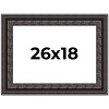 PosterPalooza | 3.5" Wide Ornate Black Picture Frame - UV Acrylic, Backing Board, Hanging Hardware Included - 2 of 4