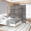 Tangkula 4-Panel Folding Privacy Screen Room Divider w/ Hand-woven Pattern for Home - 3 of 4