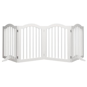 Chery Life 29.5-45.3" Wide Gate for Stairs, Indoor Dog Gate for Doorways, White - 1 of 4