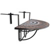 vidaXL Hanging Balcony Table, Terracotta and White Mosaic - 3 of 4